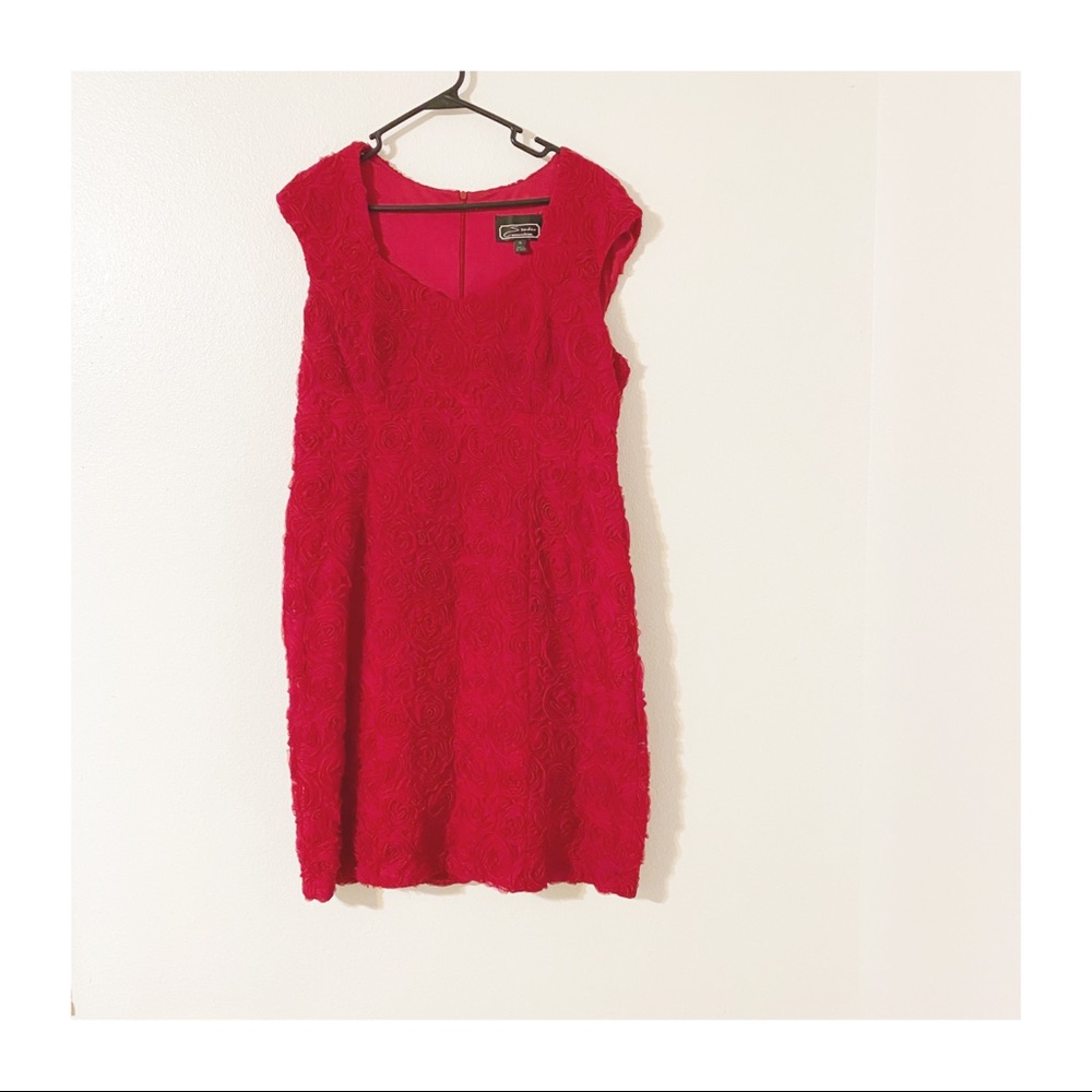 Studio Connections Swirl Textured Dress